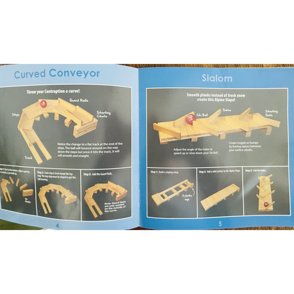 Contraptions 50 pc STEM Obstacle Building Game Wood Plank Set Mindware Keva - Picture 15 of 15